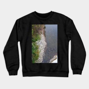 River shore water rocks Crewneck Sweatshirt
